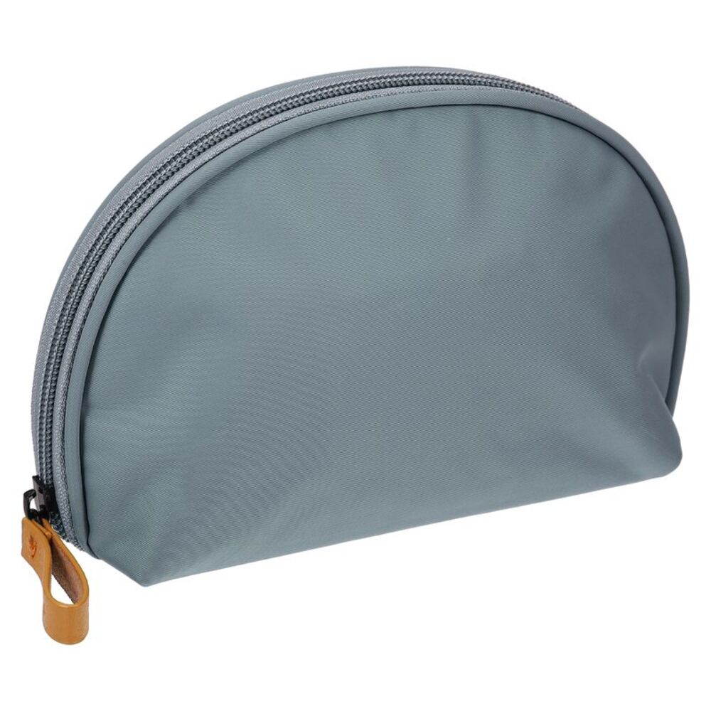 Half Moon Travel Handy Cosmetic Beauty Organizer Bag Gray